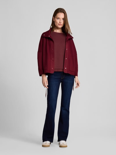 Tom Tailor Sweatshirt mit Baumwoll-Anteil Bordeaux 1