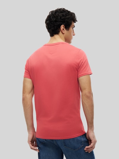Tommy Jeans Regular Fit T-Shirt aus reiner Baumwolle Rot 5