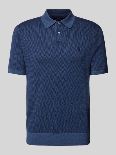 Polo Ralph Lauren Poloshirt in Strick-Optik Marine 2