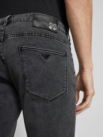 Emporio Armani Regular Fit Jeans im 5-Pocket-Design Hellgrau 3