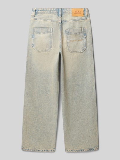 Produktfoto, Baggy Fit Jeans im Used-Look Modell 'ALEX' von Jack & Jones, bawełniano-wiskozowa, szerokość w rozmiarze 140: 35 cm, długość nogawki wewnętrznej 62 cm