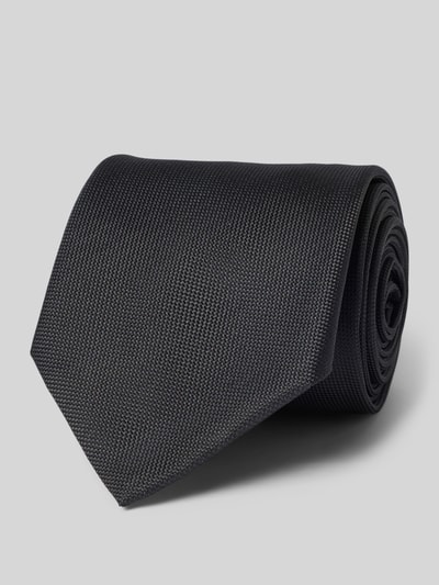 Produktfoto, Krawatte aus Seide-Mix Modell 'H-Tie 7,5 CM-262' von BOSS, dunkel, feine Struktur, elegantes Herrenaccessoire, Herren Krawatte von BOSS