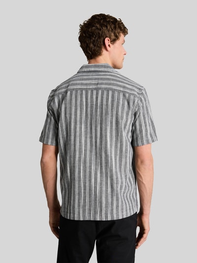 Tom Tailor Denim Relaxed Fit Freizeithemd aus Baumwoll-Leinen-Mix Hellgrau 5