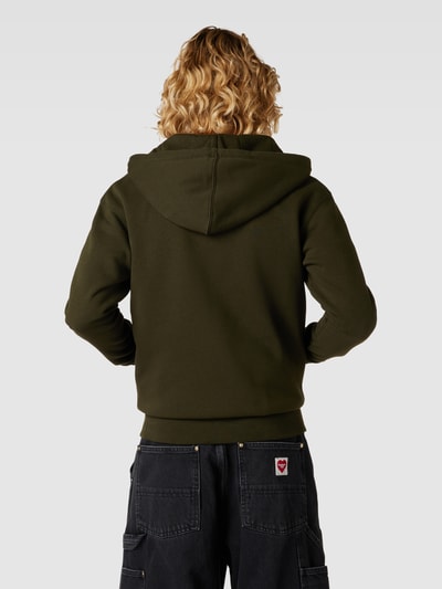 Jack & Jones Sweatjack met capuchon, model 'JESTAR' Donkergroen - 5