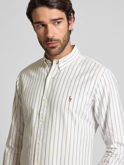 Polo Ralph Lauren Slim Fit Freizeithemd mit Button-Down-Kragen Hellblau 3