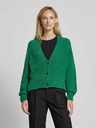 Marc Cain Strickcardigan mit Strukturmuster Gruen 4