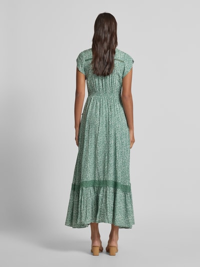 Apricot Sukienka midi z koronką szydełkową Zielony 5