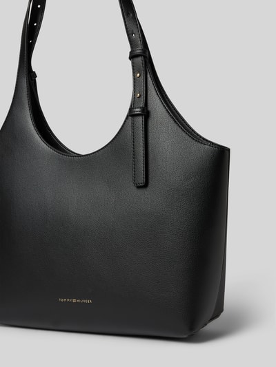 Tommy Hilfiger Shopper in de look van generfd leer Zwart - 3