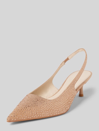 Marc Cain Bags & Shoes Leren pumps met strass-steentjes Rosé - 1