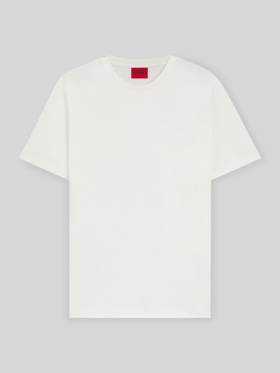 HUGO T-shirt o kroju slim fit z czystej bawełny model ‘DIMERSTEE’ Złamany biały 2