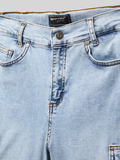 Blue Effect Regular Fit Jeansshorts mit Cargotaschen Hellblau 2