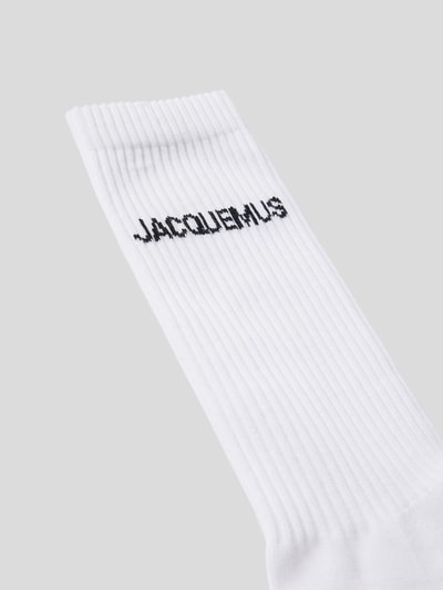 Jacquemus Socken mit Label-Print Weiss 2