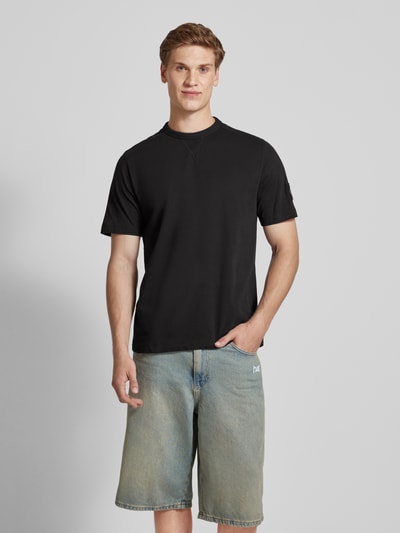 Calvin Klein Jeans T-Shirt mit Label-Badge Black 4