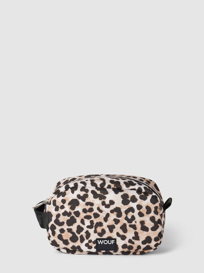 WOUF Kosmetiktasche mit Animal-Print Modell 'Cleo' Sand 1