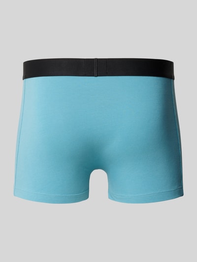 BOSS Regular Fit Trunks aus Baumwoll-Elasthan-Mix im 3er-Pack Aqua 3