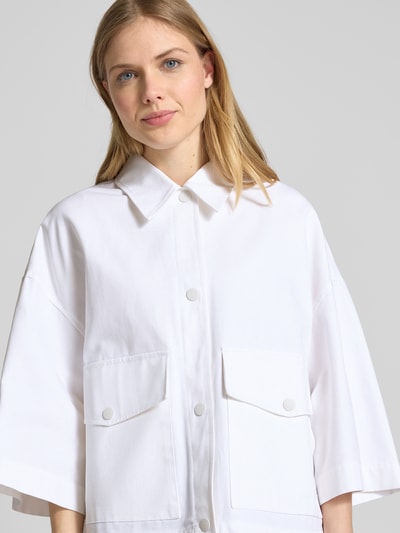 Drykorn Żakiet z nakładanymi kieszeniami z patką model ‘ANS’ Biały 3