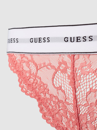 Guess String mit elastischem Logo-Bund Modell 'BELLE' Koralle 2