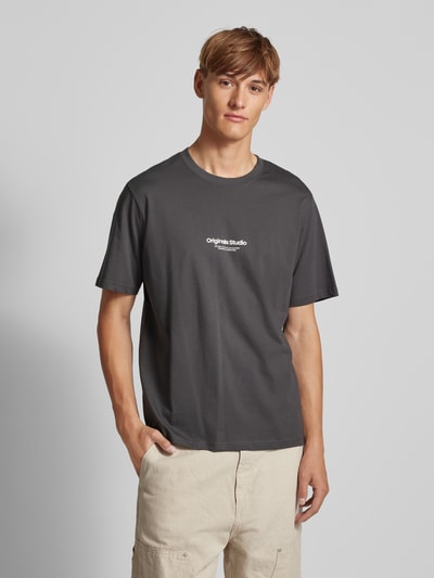 Jack & Jones T-shirt z nadrukiem z logo model ‘JORVESTERBRO’ Średnioszary 4