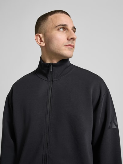 adidas Sportswear Loose Fit Sweatjacke mit Modal und Baumwoll-Anteil Black 3