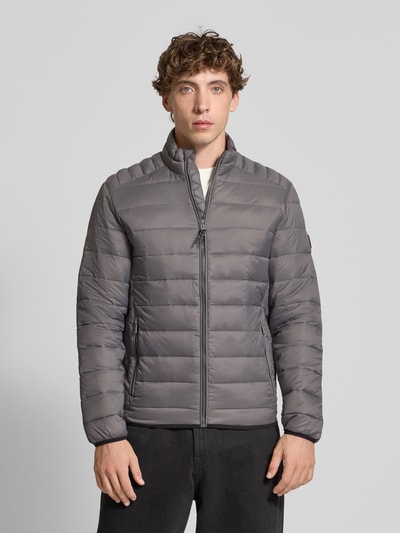 Jack & Jones Steppjacke mit Reißverschluss Modell 'BRADLEY' Mittelgrau 4