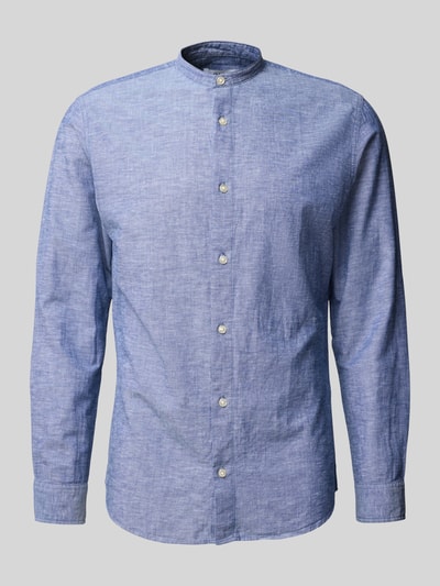 Jack & Jones Slim Fit Freizeithemd mit Leinen-Anteil Modell 'BREEZE' Dunkelgelb Melange 2