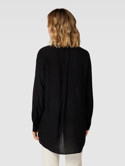 OPUS Blouse met serafinohals, model 'Facura' Zwart - 5