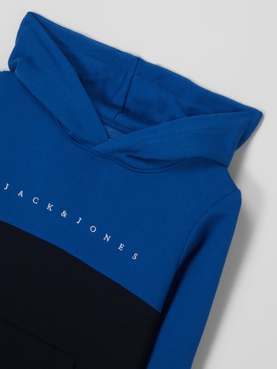 Jack & Jones Hoodie van katoenmix, model 'Copenhagen' Marineblauw - 2