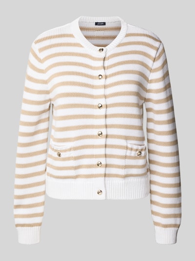 JOOP! Gebreid jack met steekzakken, model 'KOLA' Beige - 2