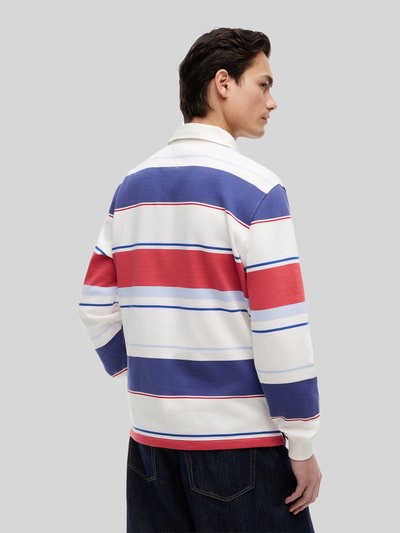 Tommy Jeans Regular Fit Rugbyshirt aus reiner Baumwolle Ecru 5