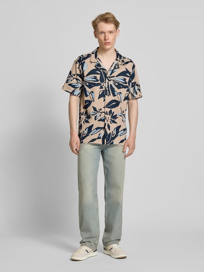 Only & Sons Freizeithemd mit Reverskragen Modell 'PIERO' Beige 1