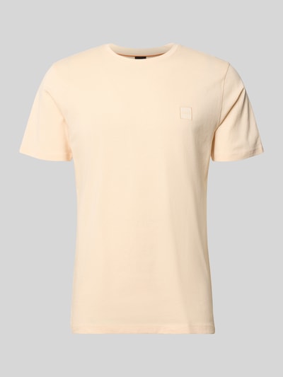 Produktfoto, Regular Fit T-Shirt aus reiner Baumwolle Modell 'TALES' od BOSS Orange, efekt: jednolity kolor, okrągły dekolt, krótki rękaw, naszywka z logo, męski t-shirt