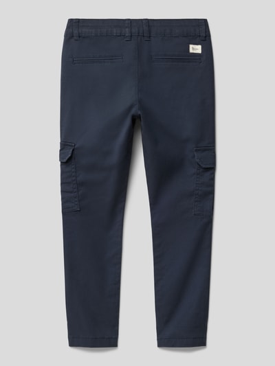 Mango Cargohose mit Eingrifftaschen Marine 3