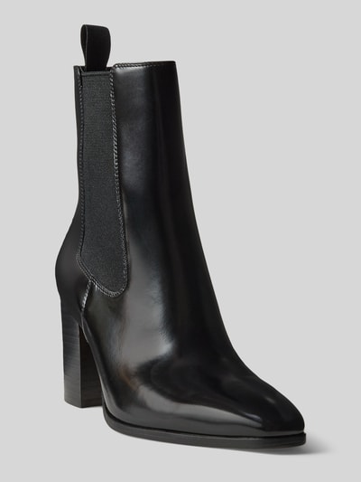 Lauren Ralph Lauren Botki z naturalnej skóry z detalem z logo Czarny 1