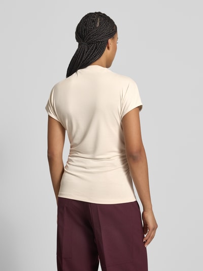 Jake*s Collection T-Shirt aus Modal-Mix mit Raffungen Ecru 5