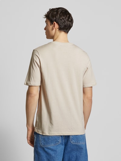 Jack & Jones T-shirt met labelprint in een set van 3 stuks, model 'ETHAN' Olijfgroen - 5