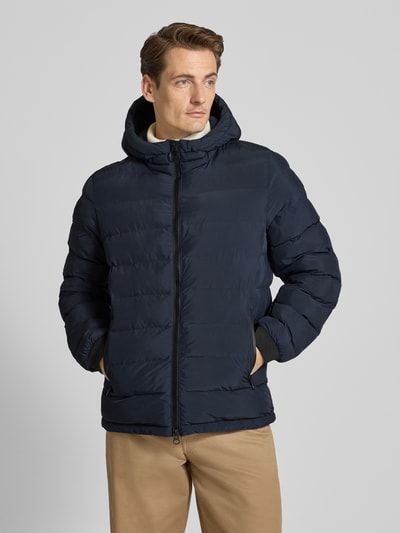 Geox Gewatteerd jack met capuchon, model 'SPHERICA' Marineblauw - 4