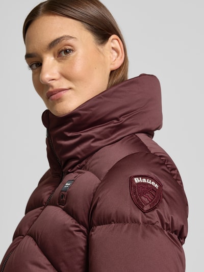 Blauer USA Steppjacke mit Zweiwege-Reißverschluss Bordeaux 3