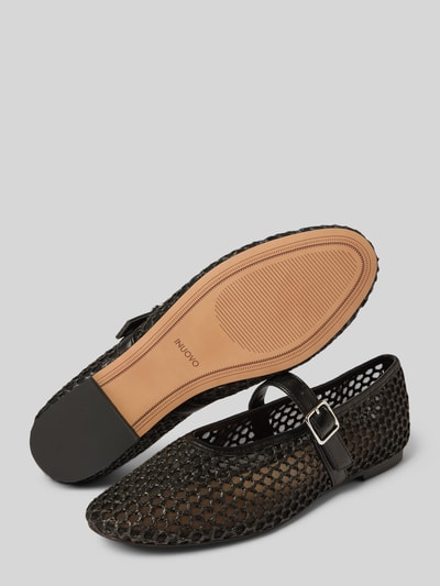 INUOVO Ballerina's met gladde zool Zwart - 4