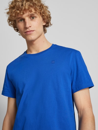 G-Star Raw T-Shirt mit Label-Stitching Royal 3