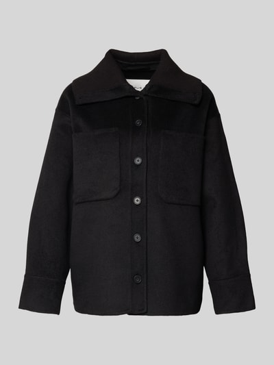 OPUS Kurtka z kieszeniami na piersi model ‘Josia’ Czarny 2