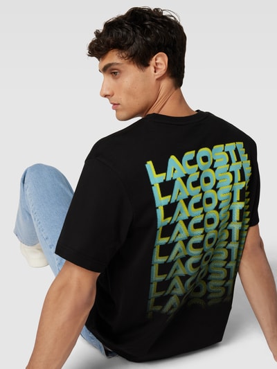 Lacoste T-Shirt mit Label-Print Black 3