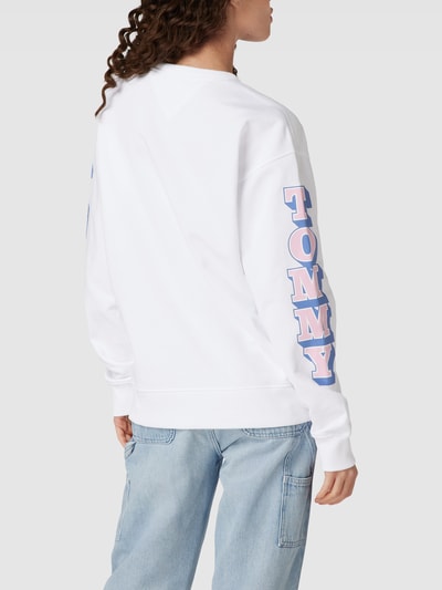 Tommy Jeans Sweatshirt met labelprint Wit - 5