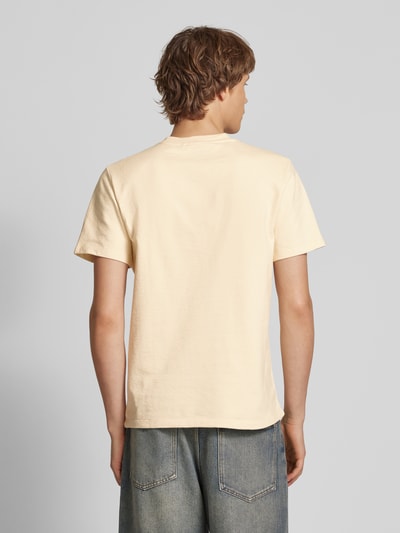 Blend T-Shirt mit geripptem Rundhalsausschnitt Sand 5