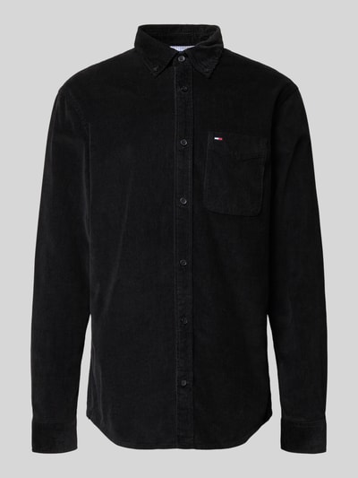 Tommy Jeans Regular fit corduroy overhemd van puur katoen Zwart - 2