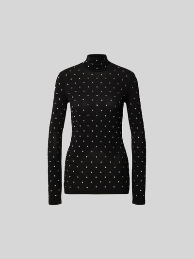 Rabanne Longsleeve mit Ziersteinbesatz Black 2