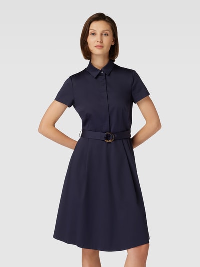 Christian Berg Woman Selection Kleid mit unifarbenem Design und Taillenband Marine 4