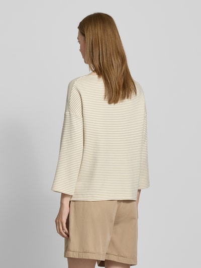 Marc O'Polo Relaxed Fit Sweatshirt mit Allover-Muster Lind 5