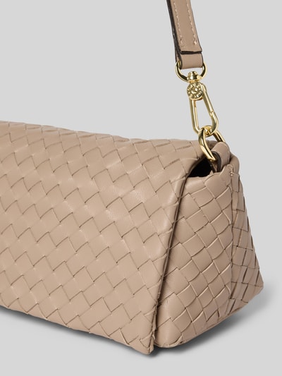 Abro Handtasche mit abnehmbarem Tragehenkel Modell 'MILA' Taupe 3