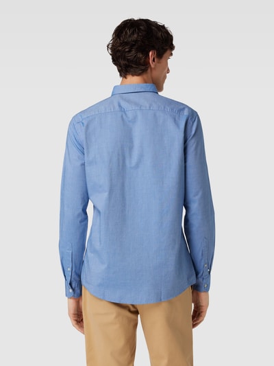 OLYMP Level Five Regular fit vrijetijdsoverhemd met button-downkraag, model 'Oxford' Bleu - 5