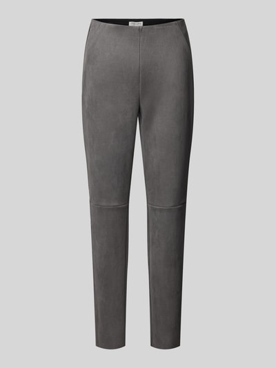 Christian Berg Woman Slim fit stoffen broek met deelnaad Grafiet - 2